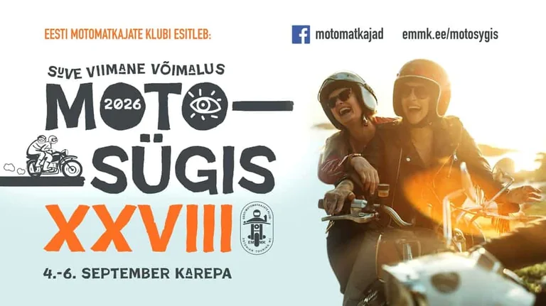 MotoSygis XXVIII Karepal: tasuta motokokkutulek 4.–6. septembril
