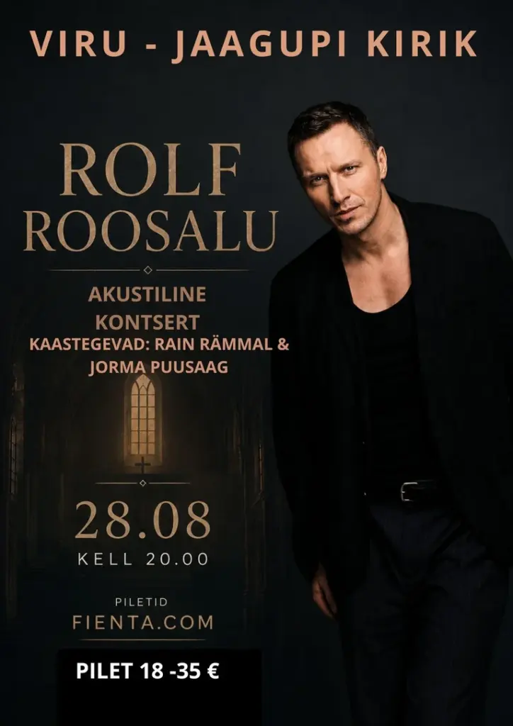 Rolf Roosalu kontsert Viru-Jaagupi kirikus 28. augustil