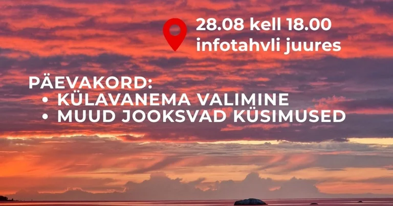 Tapurla külakoosolek toob 28. augustil valiku