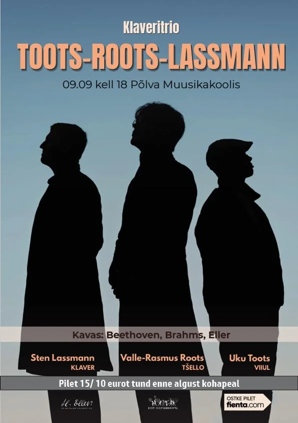 Toots-Roots-Lassmann annab 9. septembril Põlvas kontserdi: what residents need to know