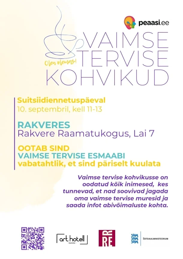 Vaimse tervise kohvik Rakveres: 10. septembril tasuta
